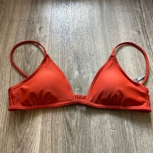 Aerie Burnt Orange Triangle Bikini Top